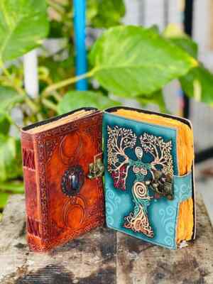Goat Handmade Solid Leather Journal beautiful Journal Special Offer-image
