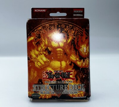 2 YuGiOh Structure Deck Blaze of Destruction+ Dragons Collide 1stEdition‘96-Eng.-image