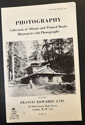Photography Catalogue 990 Francis Edwards London Albums printed books-image