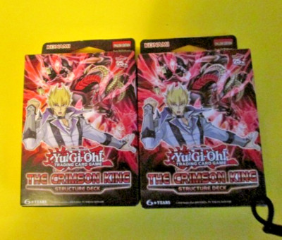 Yu-Gi-Oh! ITM0012658 Trading Card Games The Crimson King Structure Deck Lot of 2-image