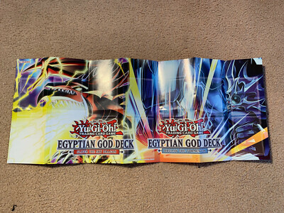 YuGiOh Paper Playmat - Egyptian God Deck Obelisk or Slifer Structure Deck-image