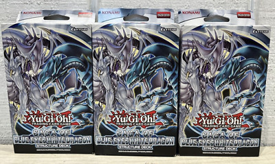 3x Saga of the Blue Eyes White Dragon Structure Deck Yugioh YU-GI-OH! TCG NEW-image