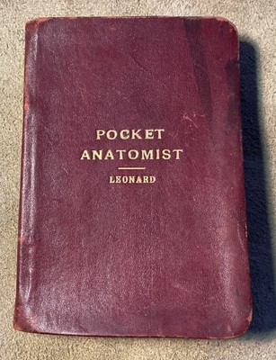 POCKET ANATOMIST LEONARD 1888 illustrated medical journal-image