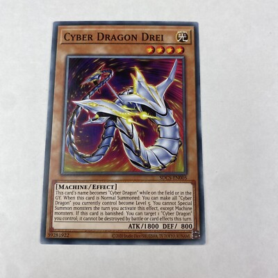 Yugioh Cyber Dragon Drei Sdcs-en005 Cyber Strike Structure Deck Unlimited Common-image