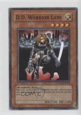 2008 Yu-Gi-Oh! The Dark Emperor Structure Deck 1st Edition DD Warrior Lady 0c6-image