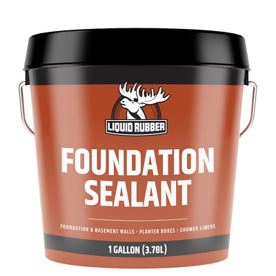 Concrete Foundation and Basement Sealant - Indoor & Outdoor Waterproof Coating, -image