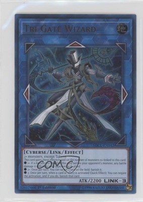 2017 Yu-Gi-Oh! Cyberse Link Structure Deck 1st Edition Tri-Gate Wizard 00jz-image