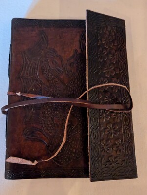 Leatherbound Artisan Stitched Notebook – Blank, Thick Paper, Handmade Journal-image