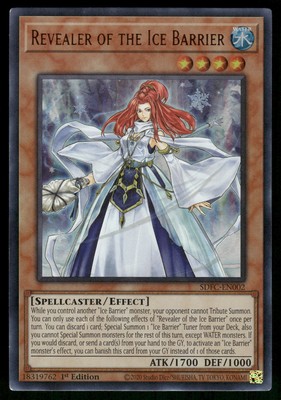 Yugioh! Revealer of the Ice Barrier SDFC-EN002 Ultra Rare 1st Ed-image