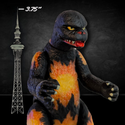 Blazing Godzilla Dark Red with Flame Highlights Super7 |1:18 | LOOSE-image