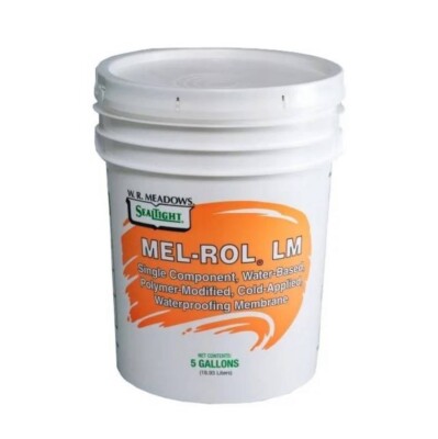 W.R. Meadows MEL-ROL LM Liquid Waterproofing Membrane 5 Gallon-total 3 Buckets-image