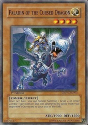 Paladin of the Cursed Dragon - SDZW-EN003 - Common - 1st Edition Lightly Played -image
