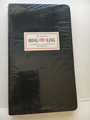 New Harley Davidson 'Hog Log' Leather-Bound Motorcycle Journal NOS 2002 Sealed-image
