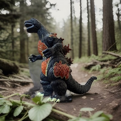 GODZILLA Burning Godzilla FIRE Action Figure 3