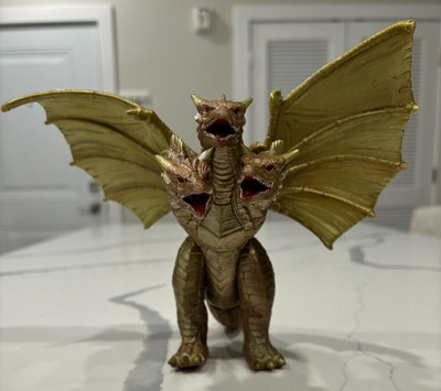 CRETACEOUS KING GHIDORAH Figure 1998 BANDAI 6” Godzilla Monster Kaiju pre-owned-image
