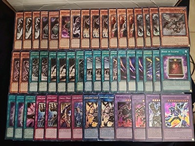 Yugioh 48 Card Complete Ancient Gear Deck Core Lightning Storm Chaos Castle -image