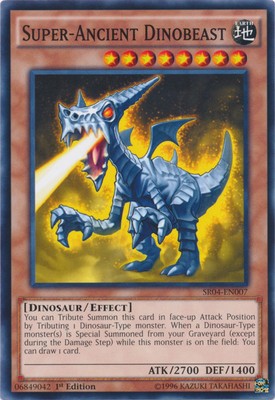 Yugioh! Super-Ancient Dinobeast - SR04-EN007 - Common - 1st Edition Near Mint, E-image