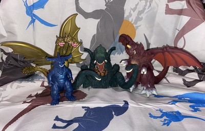 DESTROYAH, KING GHIDORAH, BIOLLANTE, LAGORAS - Bandai Kaiju Rare Bundle Lot-image