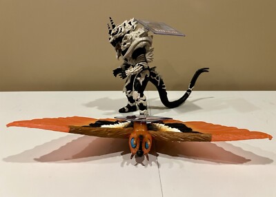 NEW Bandai Movie Monster Series Monster X & Fire/Burning Mothra 2004 Figure Set-image