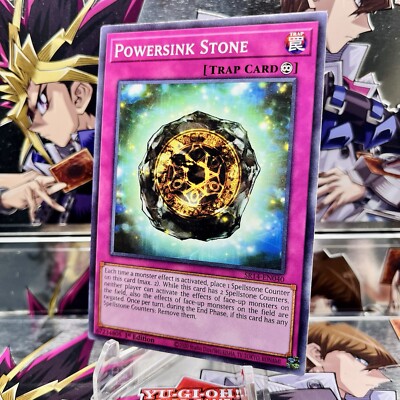 Yugioh Powersink Stone SR14-EN040 Common 1st Ed Near Mint-image
