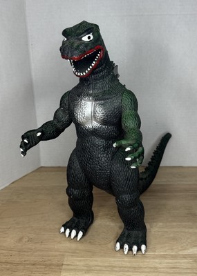 Vintage GODZILLA 13” Action Figure Articulated Toho Green Imperial Toy Toho 1985-image