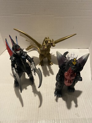 Godzilla 7” Figures TOHO SpaceGodzilla Ghidorah Gigan 2014-2020 Playmates GC-image