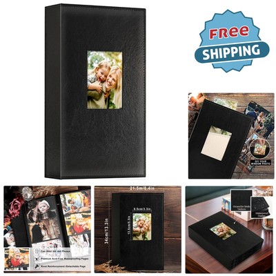 Photo Album Leather 4x6 300 Pockets Horizontal Display Keepsake Gift-image