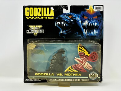 Godzilla vs Mothra Godzilla Wars 2 in 1 Battle Collectors Ed. Trendmasters 1995-image