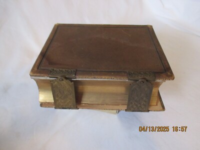 Leather Bound Clasps 1800's Civil War Era Photo Album 26 Photos-image