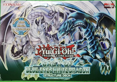 YuGiOh Saga Blue Eyes White Dragon Structure Deck Display New Sealed-image