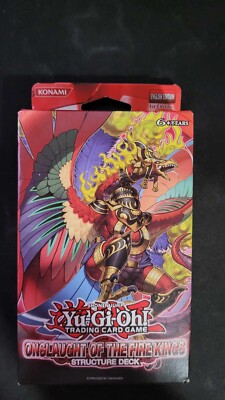 YUGIOH 1ST ED ONSLAUGHT OF THE FIRE KINGS STRUCTURE DECK FACTORY SEALED-image