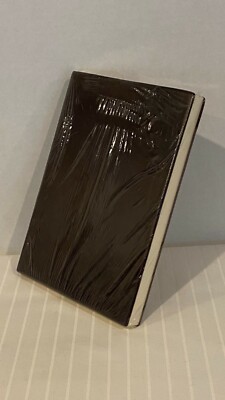 DKNY NYC Leather Bound Notebook-Black pages-Mahoghany Brown-Sketch-Journal-Notes-image