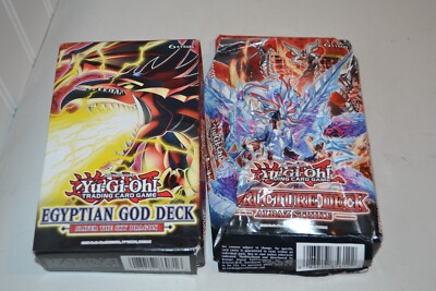 YuGiOh Albaz Strike Structure Deck  & Egyptian God Deck Slifer the Sky Dragon-image