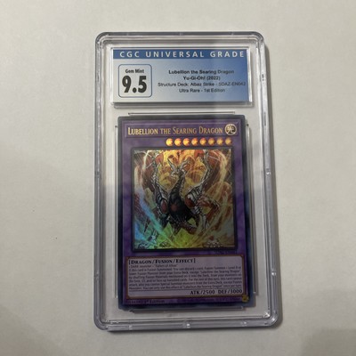 2022 Yu-Gi-Oh! Albaz Strike 1st Edition Lubbellion The Searing Dragon CGC 9.5-image