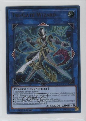 2017 Yu-Gi-Oh! Cyberse Link Structure Deck 1st Edition Tri-Gate Wizard 1s6-image