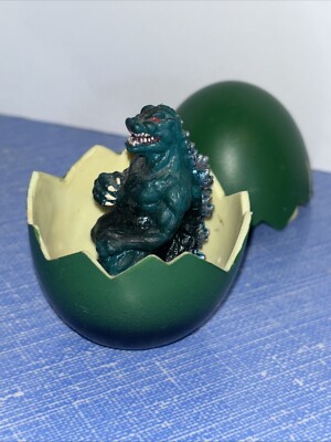 GODZILLA Hatched Egg & PVC Figure 1993 Trendmasters-image