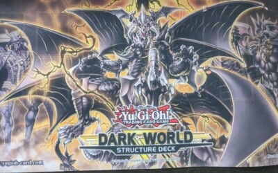 1x Dark World Structure Deck Release Event Promo Playmat Yugioh NEW-image