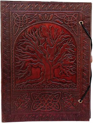 Large Tree of Life Leather Journal Bound Leather Journal for Men & Women-image