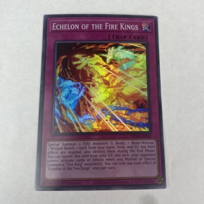 yugioh Echolon Of The Fire Kings SR14-EN033 Fire Kings Structure Deck Super Rare-image