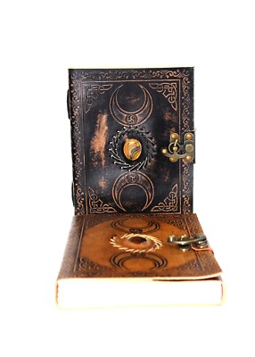 Leather Bound Journal handmadAntique Blank Paper Notebook, Diary, Sketchbook S29-image