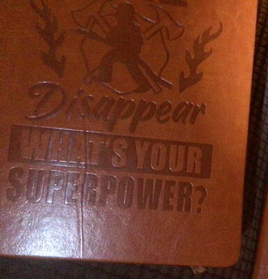 Faux Leather-Bound Journal, Blank pages,  I make fire disappear-image