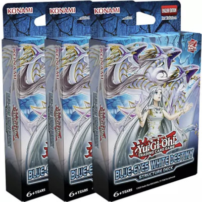 3x Yugioh Blue Eyes White Destiny 1st Ed Dragon Structure Deck New Sealed SDWD-image