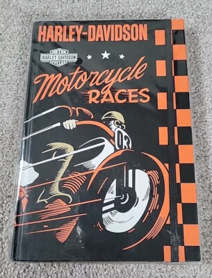 Harley Davidson Motorcycle Races Hard Cover Journal w/ Elastic Closure HDL-20105-image