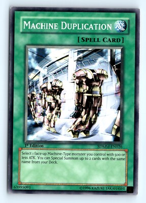 Yu-Gi-Oh Machine Duplication #SDMM-EN026 Structure Deck: Machina Mayhem tcg LP-image