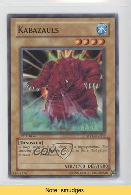 2006 Yu-Gi-Oh! Dinosaur's Rage Structure Deck 1st Edition Kabazauls READ x9h-image