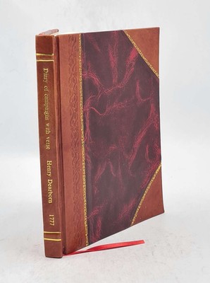 Diary Of Campaigns With Verse 1777 By Henry Dearborn [Leather Bound]-image