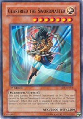 Yugioh! Gearfried the Swordmaster - SD5-EN016 - Common - 1st Edition Near Mint, -image