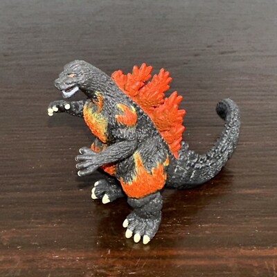 2002 Bandai Classic 2.5in Burning Flaming GODZILLA Action Figure Toho-image