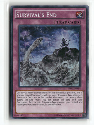 Survival's End Structure Deck: Dinosmasher's Fury Super Rare Yugioh LP-image