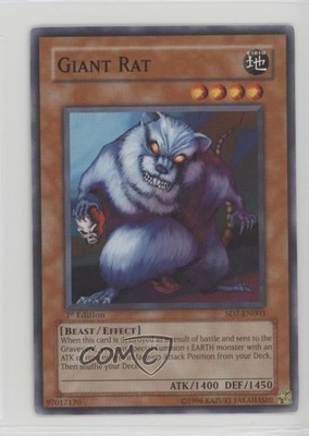 2006 Yu-Gi-Oh! Invincible Fortress Structure Deck 1st Edition Giant Rat 0ie5-image